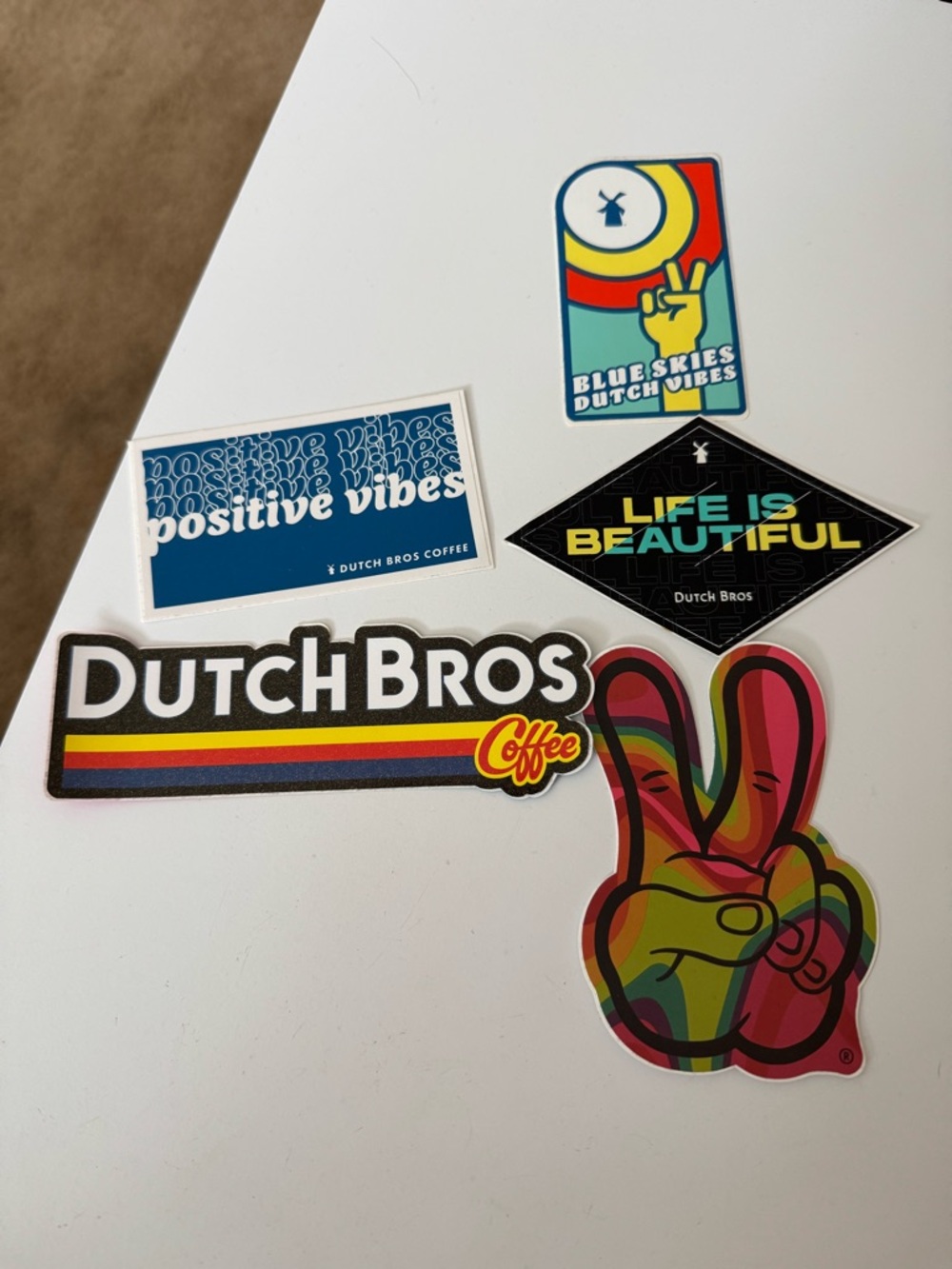 Vintage Dutch Bros Sticker Set
